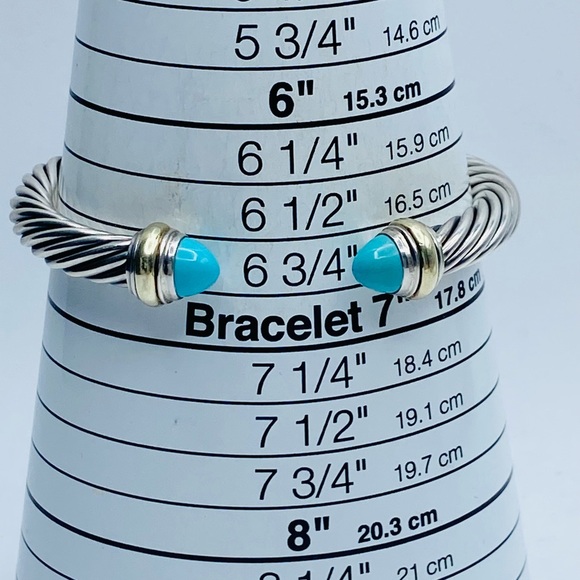 David Yurman 7mm Turquoise Bracelet - Picture 10 of 14